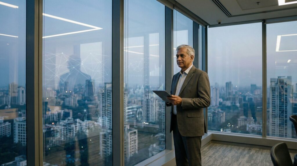 Senior leader reflecting on enterprise AI governance and responsibility