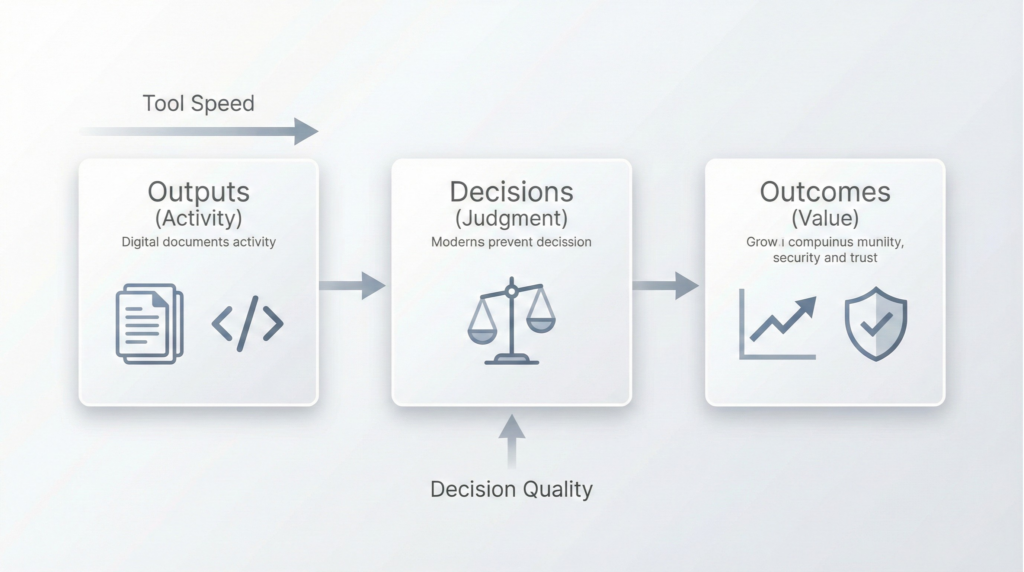 tool speed vs decision quality 3 layer model 1024x572 - Tool Speed vs Decision Quality: The Hidden Leadership Risk That Can Kill Growth