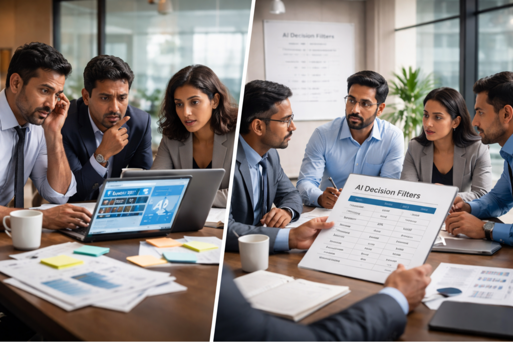 why ai panic hurts leadership 1024x683 - AI Decision-Making Framework for Leaders: 7 Powerful Filters That Work